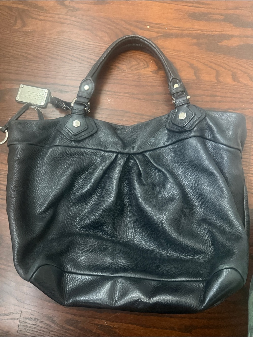 Marc Jacobs Black Pebbled Leather Tote